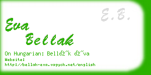 eva bellak business card